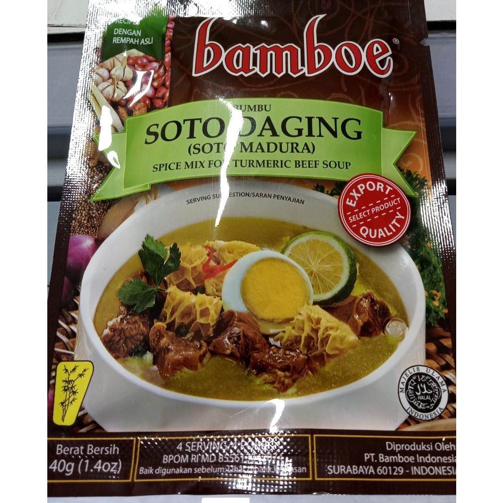 

BAMBOE SOTO DAGING 40 GR
