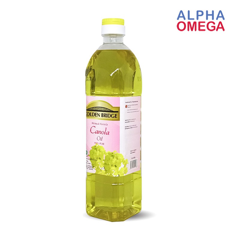 

GOLDEN BRIDGE CANOLA OIL BOTOL 1 LITER - MINYAK KANOLA MURNI 100%