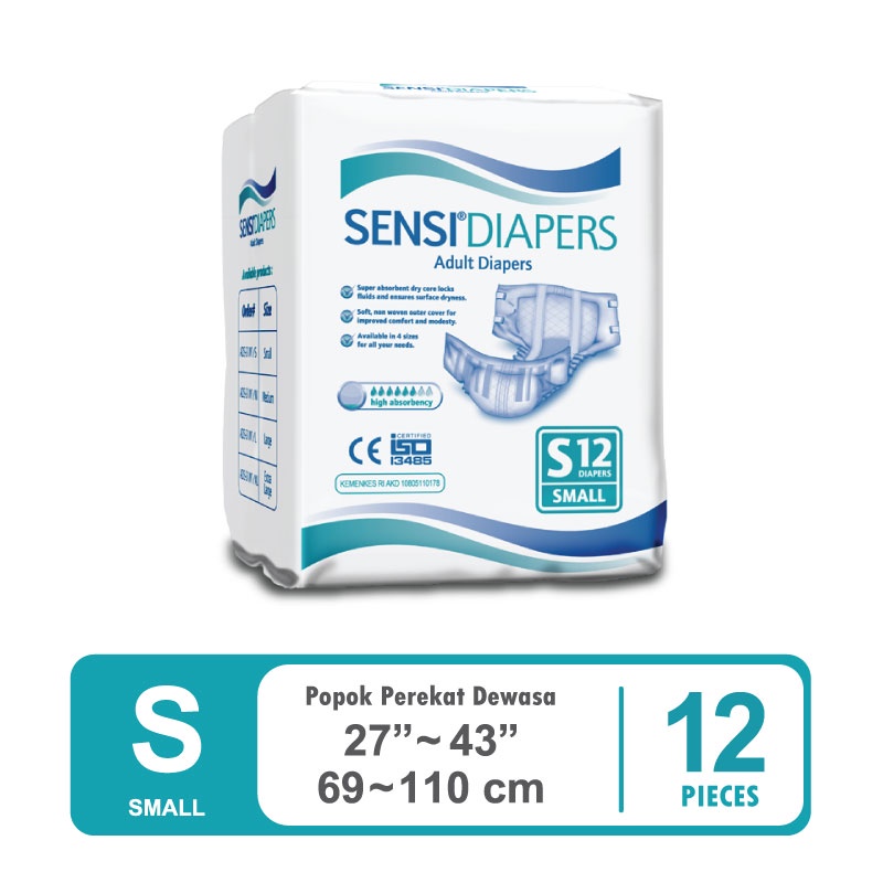 SENSI ADULT DIAPERS S12 - Popok Perekat Dewasa