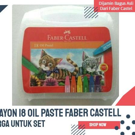 

9.9✔️PROMO CRAYON 18 WARNA OIL PASTEL FABER CASTELL|RA6