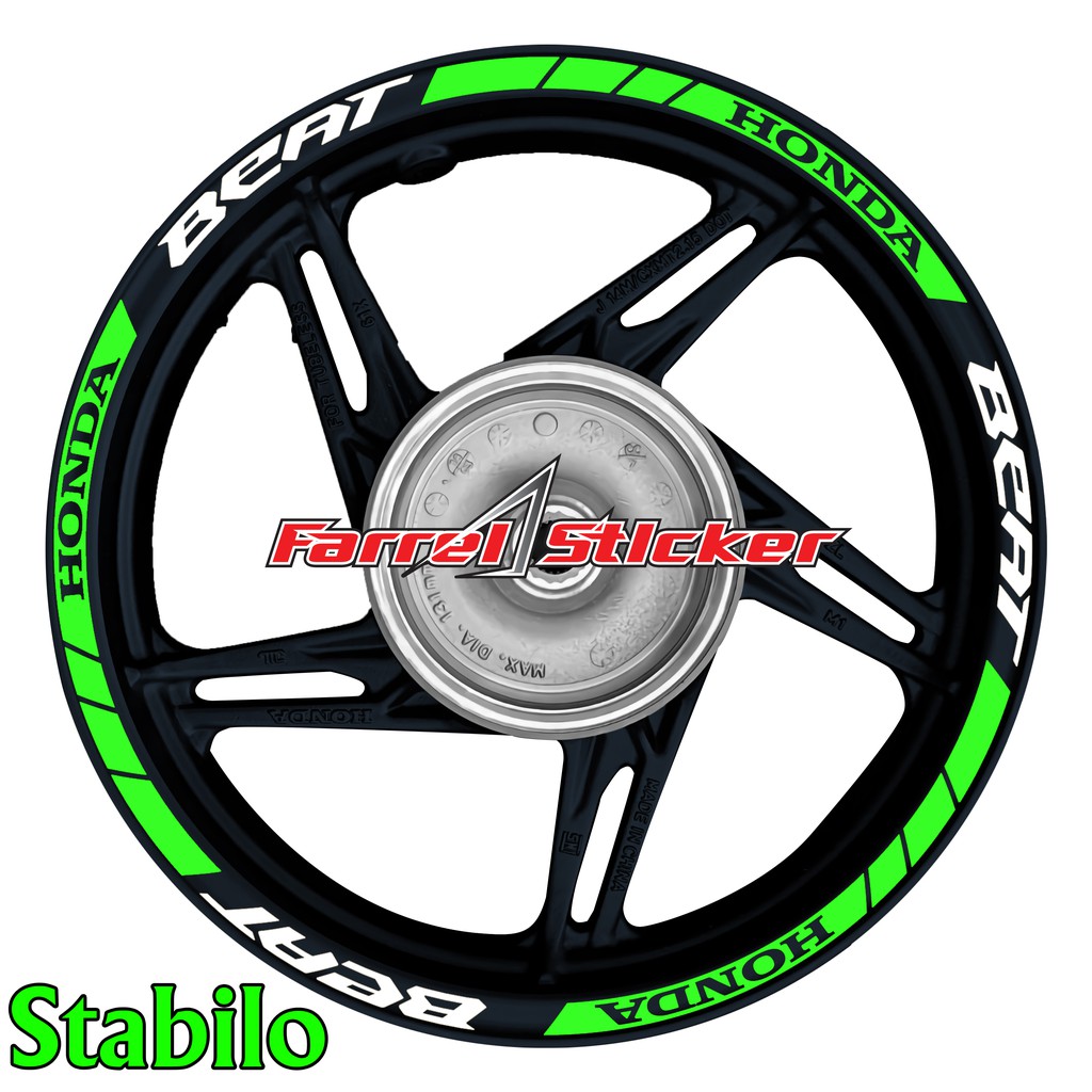 stiker velg sticker velk honda beat STABILO