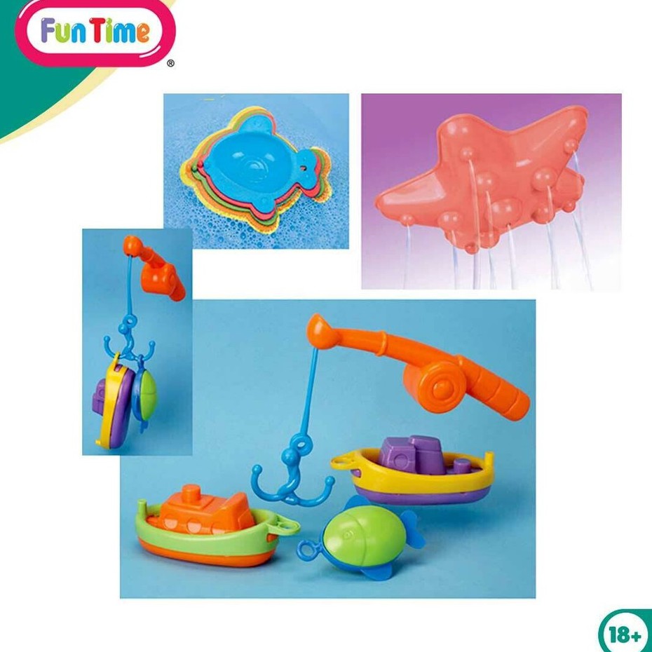 Fun Time My First Bath Play Set Funtime Mainan Mandi F5318/mainan edukasi anak/mainan air