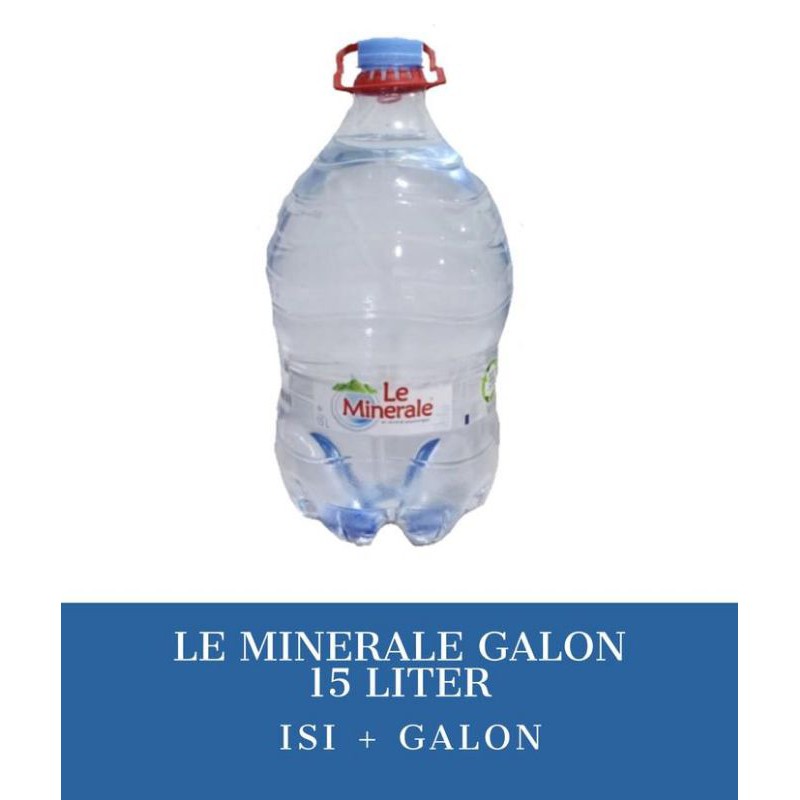 Le Minerale Galon 15 Liter / 15L, isi + galon