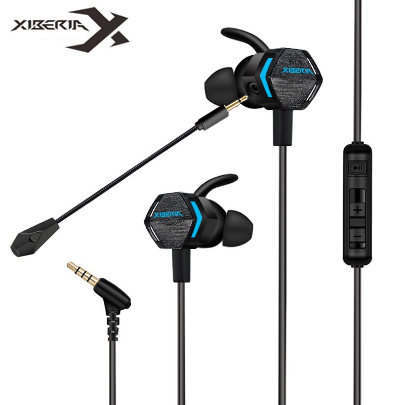 Xiberia MG2 PRO Headphone Gaming In-Ear dengan Getaran dan