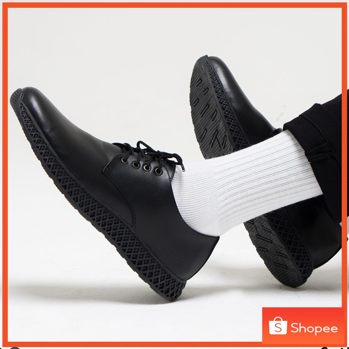 Sepatu Pantopel Pria Kasual Formal Kulit Kantor Kerja Kuliah Pantofel Pria Casual Oxford Original - Capt Black