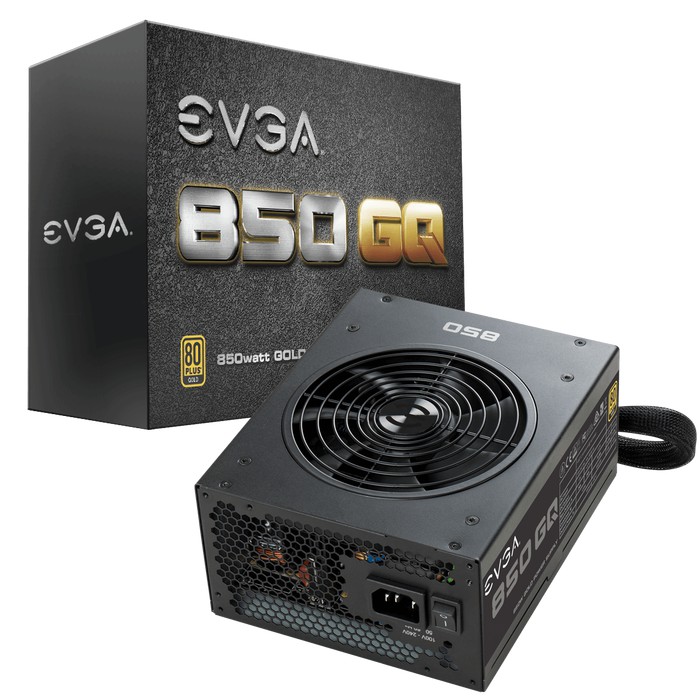 Power Supply 850Watt EVGA PSU 850W GQ SuperNOVA 80 Plus Gold SEMI MOD