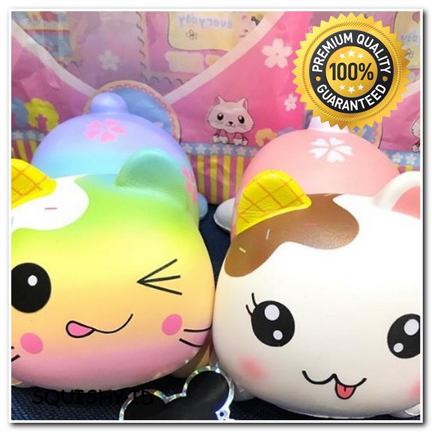 Squishy Cat Pinky Galaxy Rainbow Squishy Licensed Joey Squishy Kucing Pinky