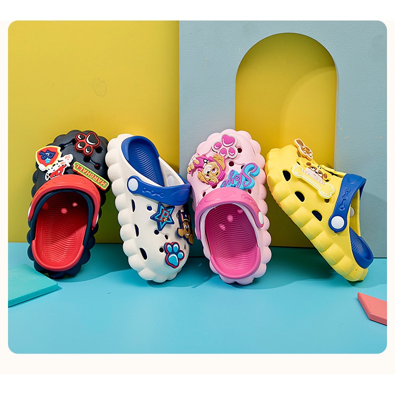 SANDAL ANAK LAKI-LAKI SLOP CROCS PAW PATROL ANTI-SLIP PW