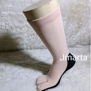 Kaos Kaki Jempol Krem Wanita tebal