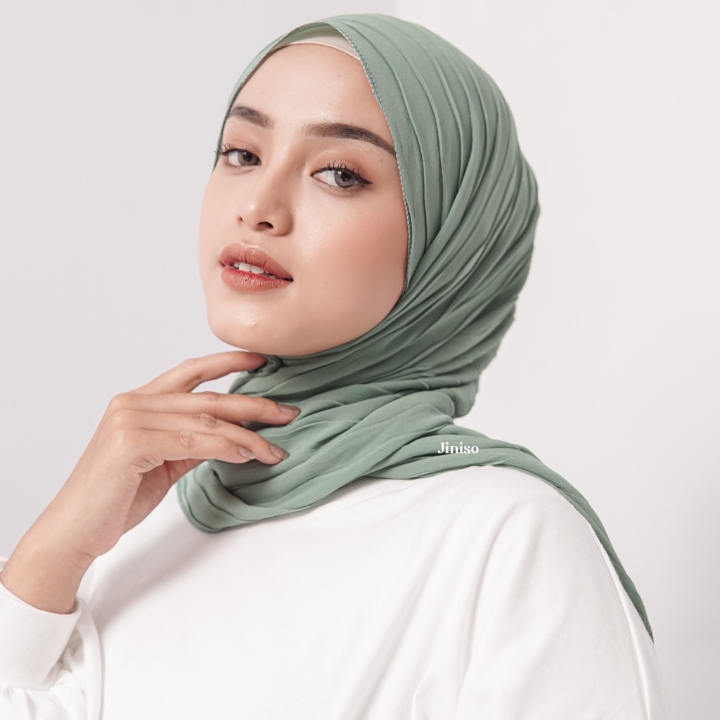 JINISO - Aura Wave Earth Tone Pashmina Full Plisket-7