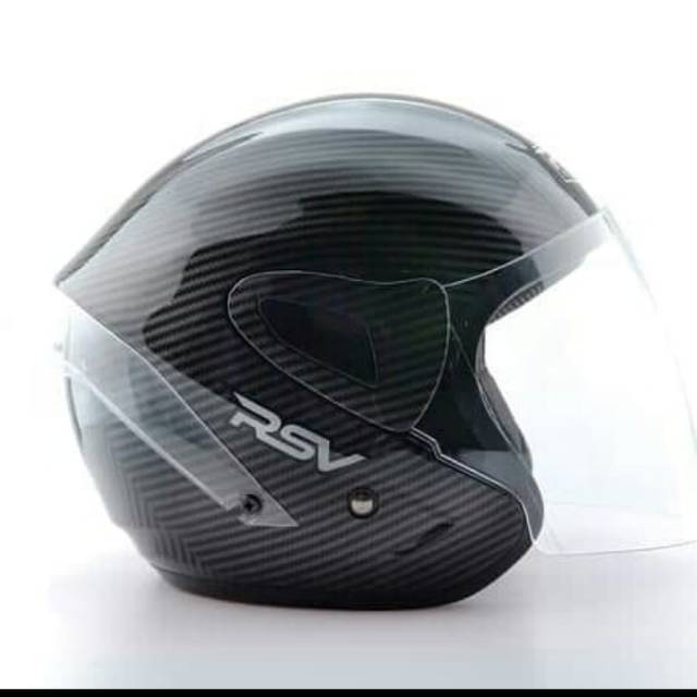 RSV WINDTAIL CARBON CLEAR / MOTIF CARBON KACA BENING