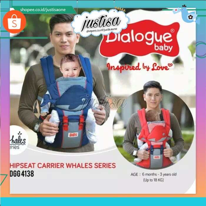 Promo !! SALE !!DIALOGUE-GENDONGAN BAYI HIPSEAT KARATER HIU DGG 4138