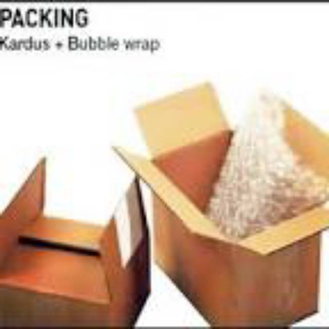 Tambahan Packing kardus + buble wrap  doubel