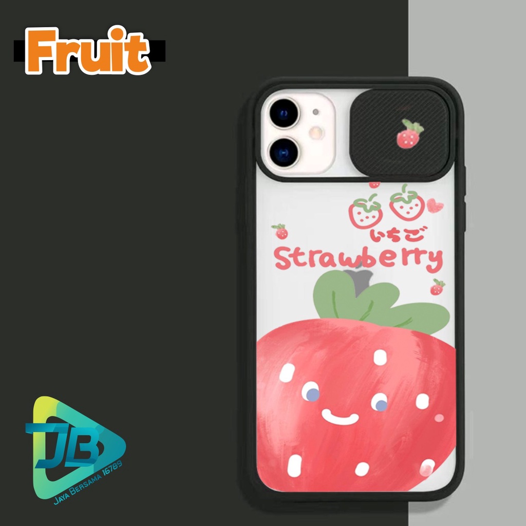 SOFTCASE SLIDE KAMERA FRUIT OPPO VIVO SAMSUNG XIAOMI REALME IPHONE ALL TYPE JB4937