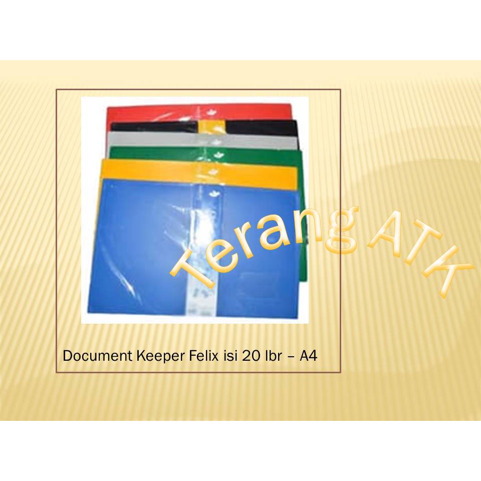 

Document Keeper Isi 20 Lembar Merek Felix