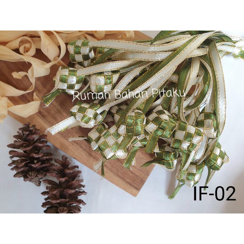 

(IF-02) APLIKASI IDUL FITRI/LEBARAN KETUPAT MINI HAMPERS, HARGA per-IKAT (12BIJI)