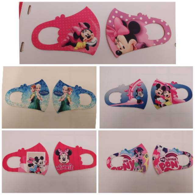Masker Scuba anak2 karakter