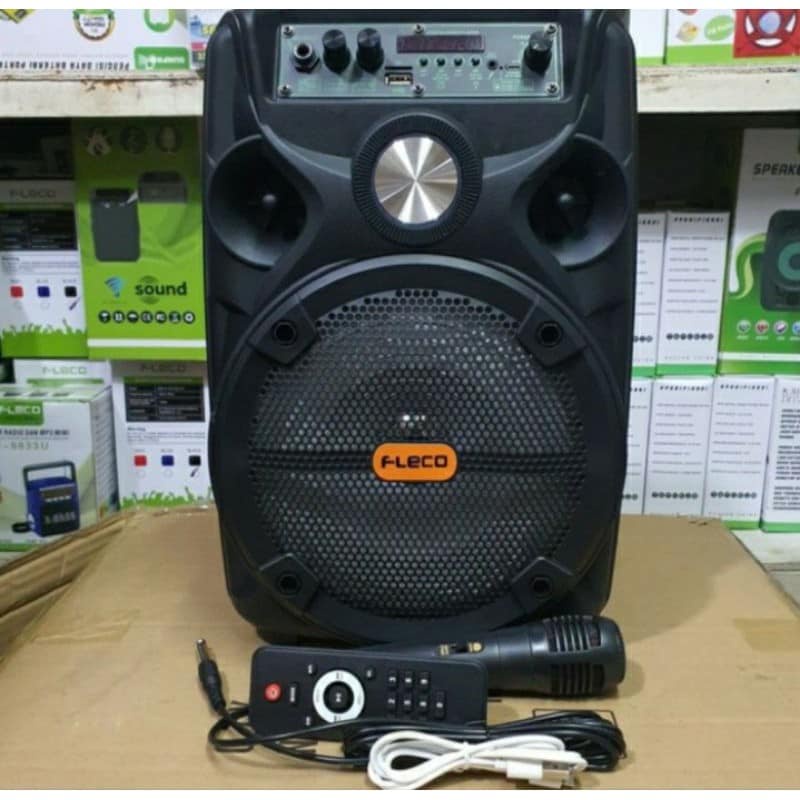 Speaker Bluetooth Karaoke FL-955C FREE MIC+REMOTE SUPER BASS