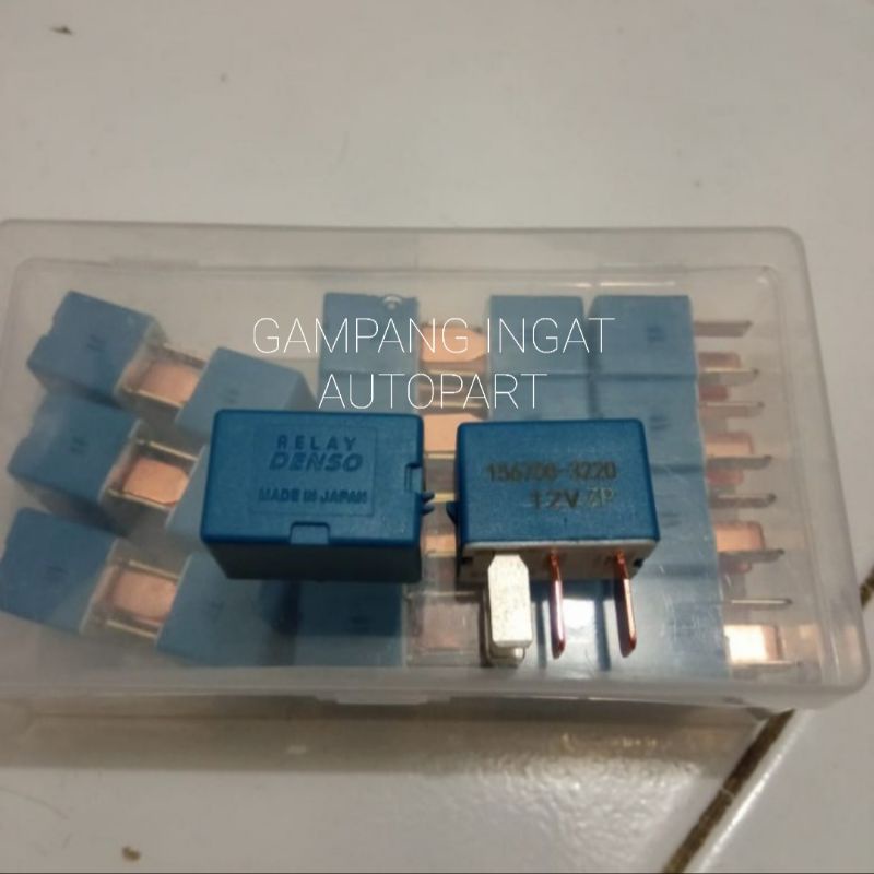 Relay Biru DENSO Kaki 4 12V Relay AC Avanza ORIGINAL