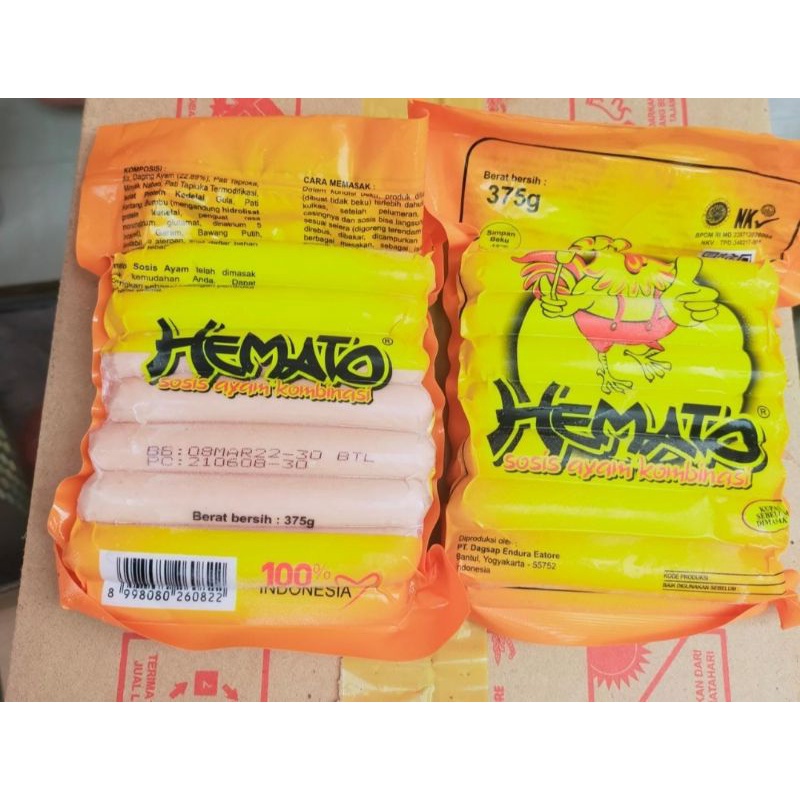 

Hemato sosis 375gr sapi/Ayam