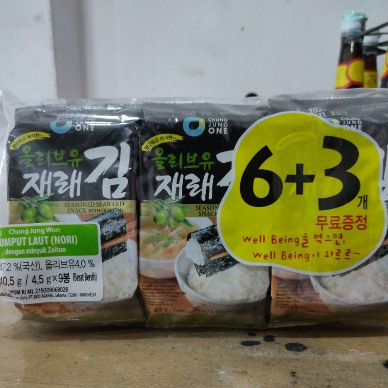 

Chung Jung One Rumput Laut (Nori) 6+3
