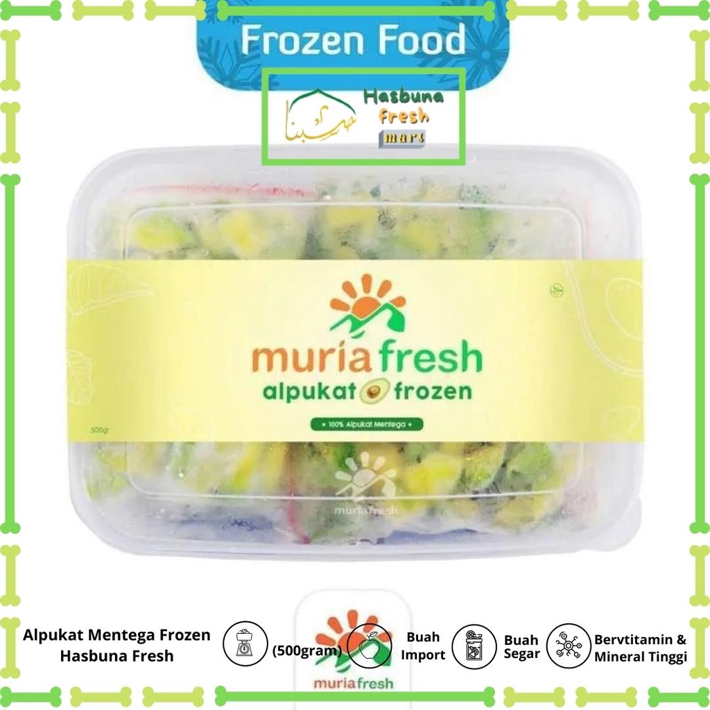 

Alpukat Mentega Frozen Premium HASBUNA Fresh Mart 500gr | Bergaransi