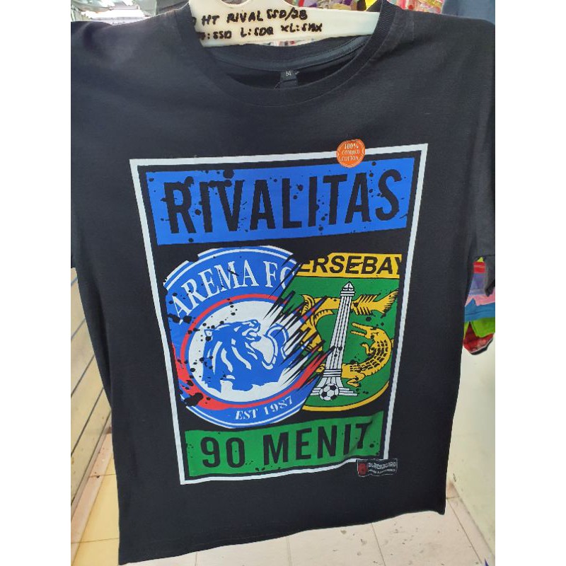 KAOS TSHIRT BONEK RIVALITAS 90 MENIT PERSEBAYA