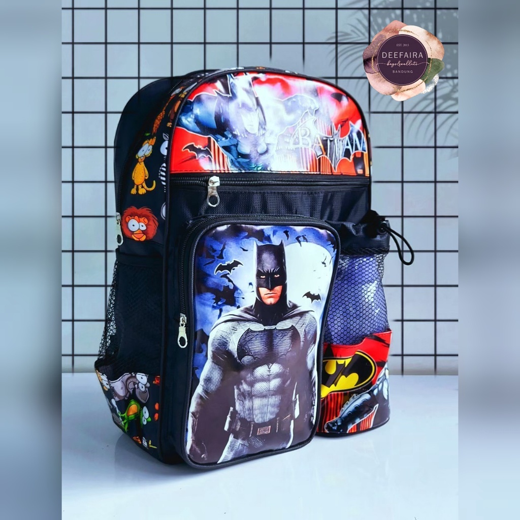 Tas Ransel Keren Anak Laki Laki Batmaan 2 In 1 A1 Tas Sekolah Anak Paud Tk Sd