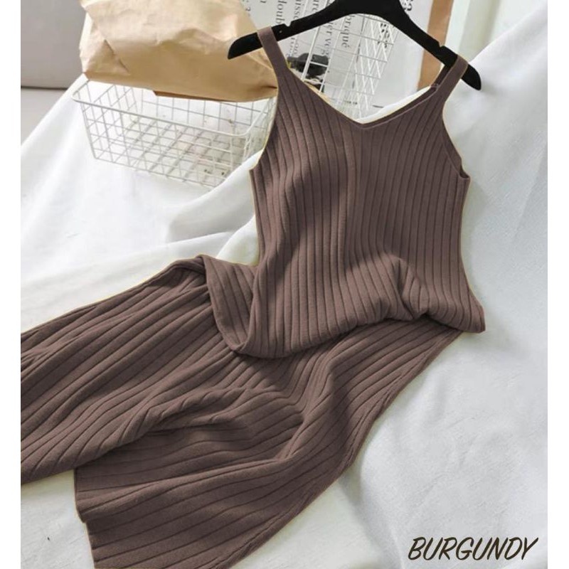 Dress Wanita Terbaru | Singlet Rajut Premium | Dres Midi singlet Wanita New