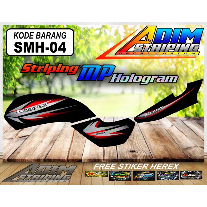 striping MP hiu hologram kode SMH-04