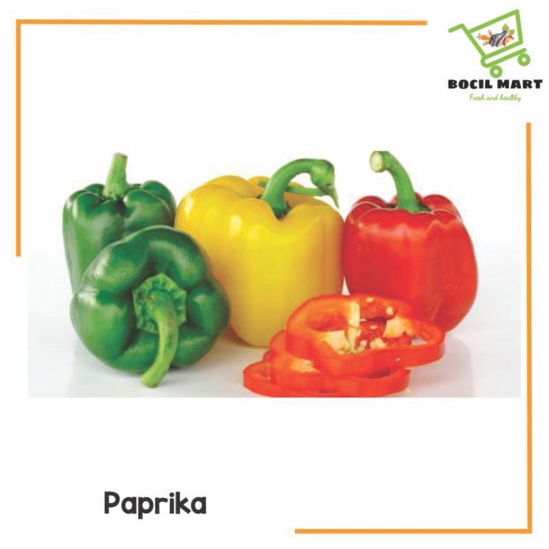 

[BOCIL MART] PAPRIKA HIJAU / PAPRIKA MERAH / PAPRIKA KUNING 1 BUAH