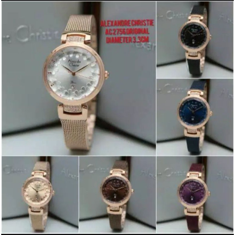 Jam tangan wanita original Alexandre Christie AC-2756