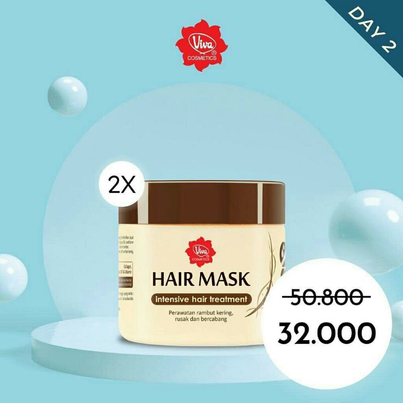 Paket 2 Hair Mask Viva