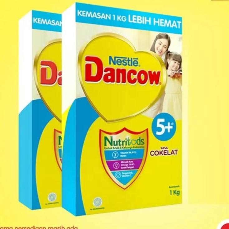 

Berkualitas Dancow 5+vanila madu coklat 1 kg.800gr