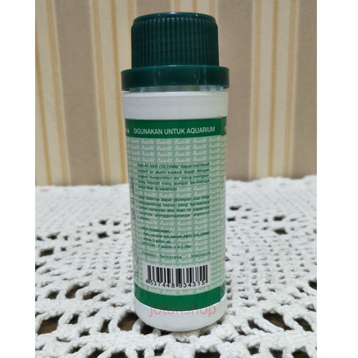 Anti Chlorine Clorin Cair obat ikan aquarium Raid All 100 Ml