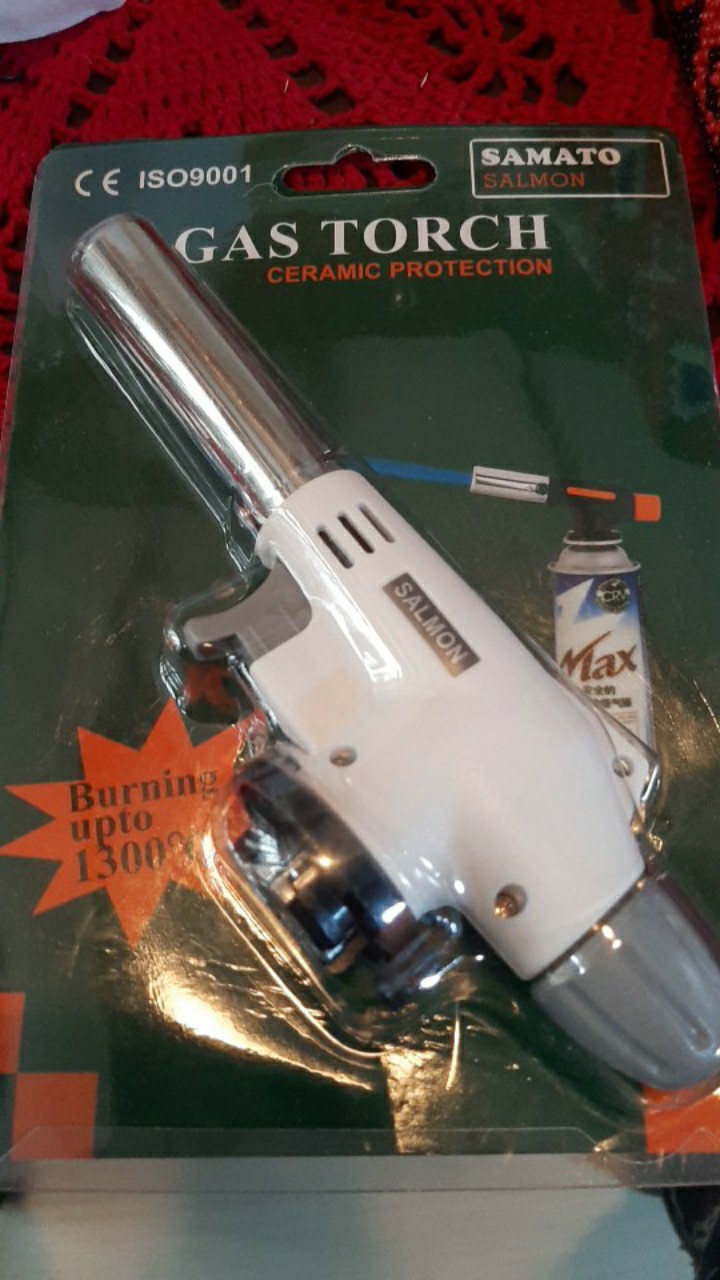 Alat Bakar Sushi Las Gas Flame Gun Portable Mini Kepala Handy Torch