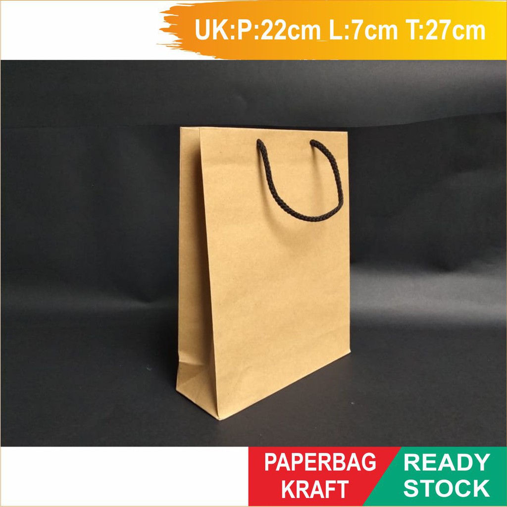 

Paperbag Polos, Tas Kertas PXLXT (22*7*27) ISI 10 PCS UNTUK HP, WEDDING DLL