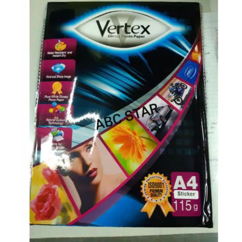 

kertas stiker virtex A4