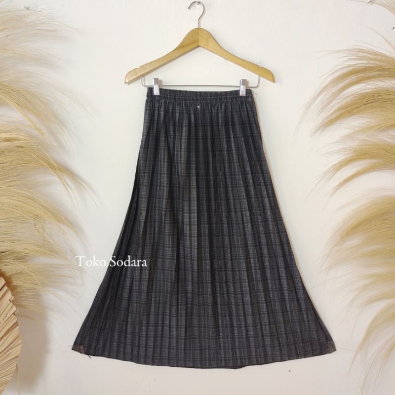 Rok Plisket Tartan // Rok Tebal Premium