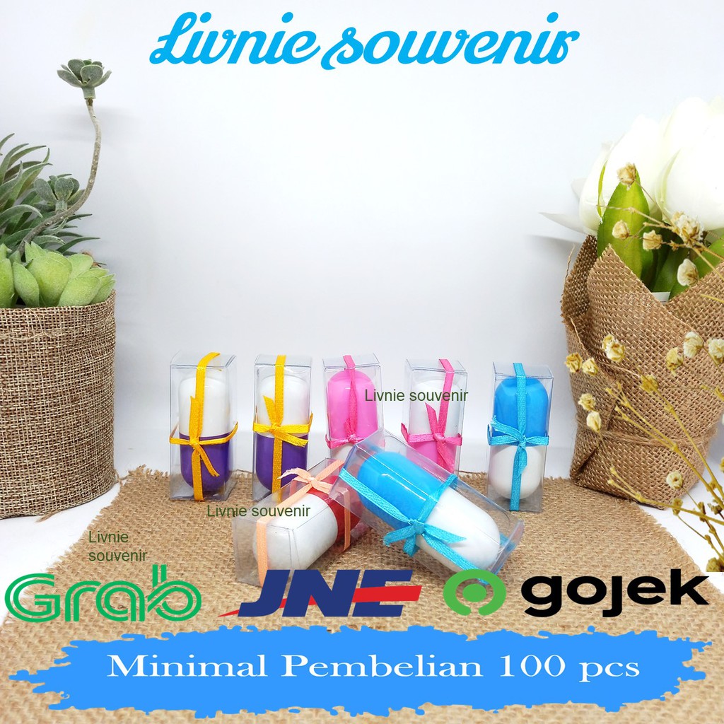 Souvenir Pulpen Kapsul Kemas Mika