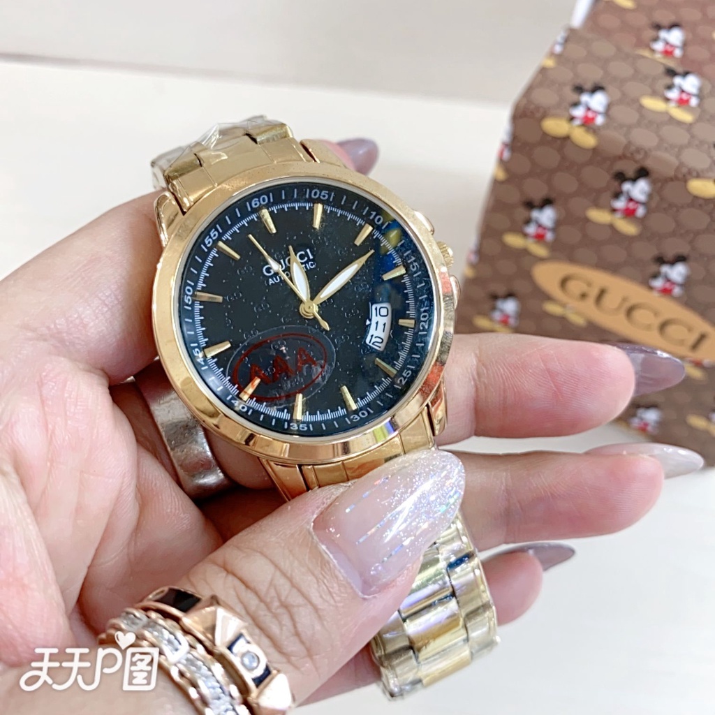 BEST SELLER JAM TANGAN WANITA GI O85 TALI RANTAI TANGGAL AKTIF DM 3.8CM FREE BOX BATERAI CADANGAN || JAM TANGAN FASHION WANITA JAM TANGAN CEWEK MURAH