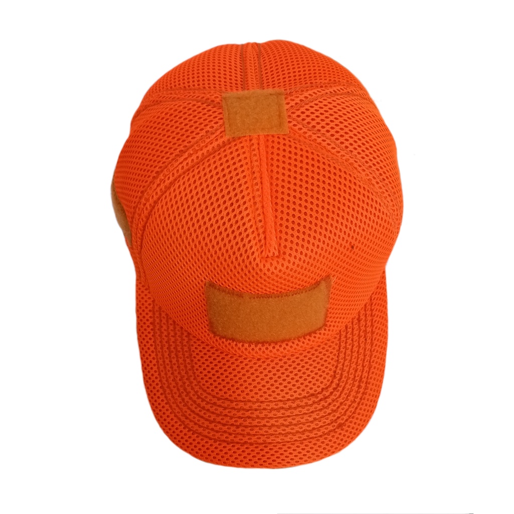 Topi tactical perekat lapangan doblemes jaring orange/pemadam/bpbd/rescue