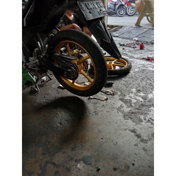 VELG VROSSI REPLIKA RCB UKURAN 160/160 basic MX KING + PIRINGAN DEPAN BELAKANG