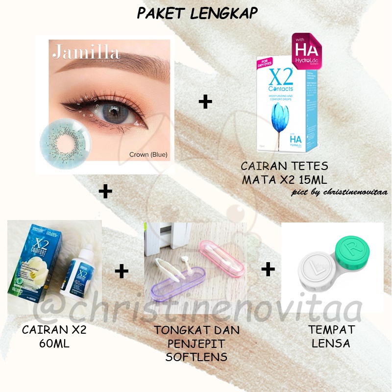 Paket Softlens Lengkap - Jamilla by Exoticon 14.5mm - Normal