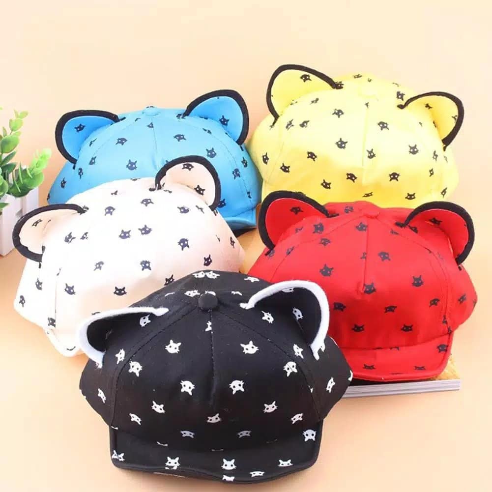 Topi Anak Model Telinga kucing cat Ear Hat baseball cap