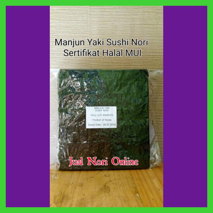 

MANJUN YAKI SUSHI NORI @50S LEMBARAN RUMPUT LAUT KERING BKN TAKAOKAYA