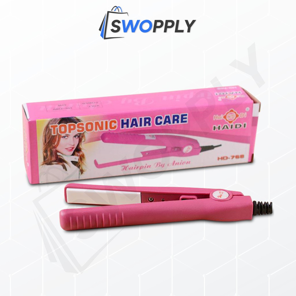 Swopply HD768 Catokan Rambut Mini Haidi Topsonic Hair Straightener Styling