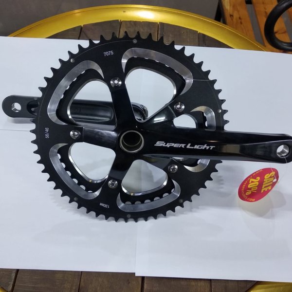 Chain Wheel SUPER LIGHT Hollowtech II 56-46T Alloy Include BB HT2 not FSA Shimano Ultegra Tiagra Cra