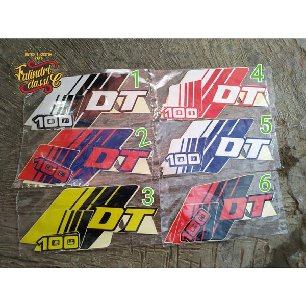 striping yamaha dt100 decal yamaha dt100 polet yamaha dt100 Murah