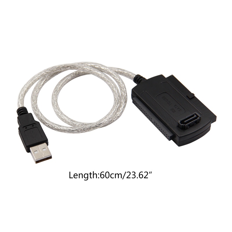 Cre Kabel Adapter Hardisk HDD USB 3.0 Ke IDE / Sata 2.5 &quot;3.5&quot; Panjang 60CM